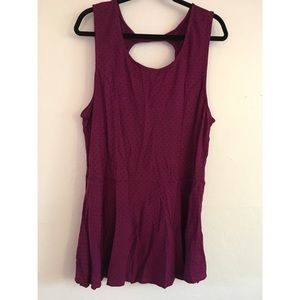 Torrid Polka Dot Peplum Top